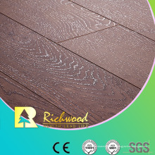 Houisehold 12.3mm HDF en relieve en V acanalado Sound Absorbing Laminate Floor